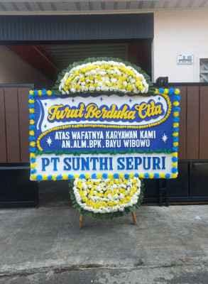 Papan Bunga Duka di Pantai Johor